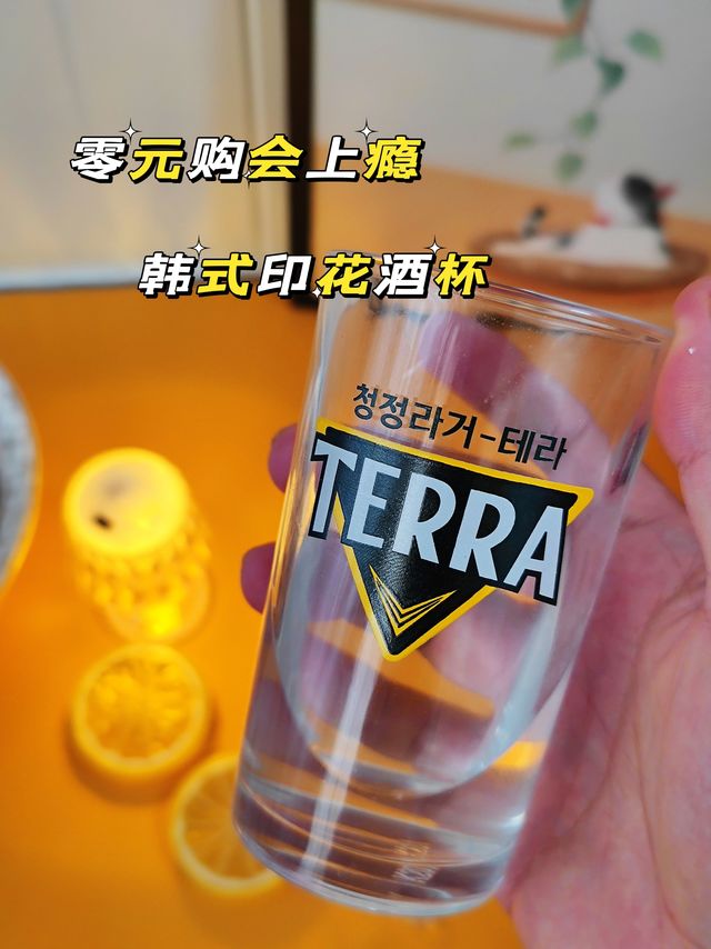 零元购真的会上瘾，站内大热的韩式印花酒杯镜头下还挺好看
