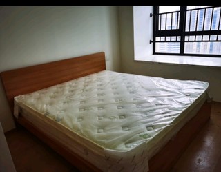 全友家居 床简约卧室家具木板床  1.8米北欧