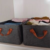邦尼美家衣服收纳箱家用可折叠布艺整理箱衣柜衣物大容量储物箱
