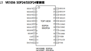 液晶段码屏驱动芯片VK1056B/C