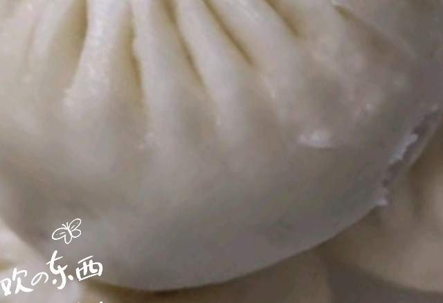 桃花点点鲜汁肉包子