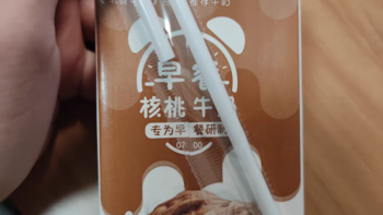 蒙牛早餐奶核桃味利乐包——新一天的美好开始