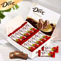 德芙（Dove）巧克力盒装休闲零食婚庆喜糖果便携分享生日礼物 新老包装随机发 德芙丝滑牛奶4.5g*30粒