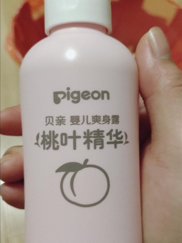 贝亲（Pigeon）桃子水 液体爽身露 婴儿爽身露 滚珠型 外出便携55ml IA236