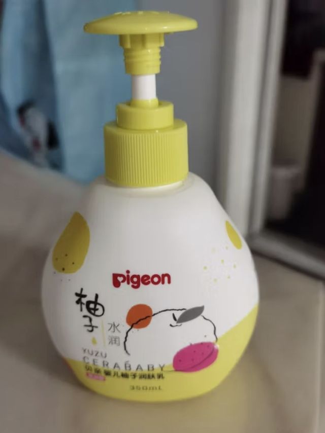 贝亲（Pigeon）润肤乳 婴儿身体乳 含神经酰胺 柚子系列（滋润型）350ml