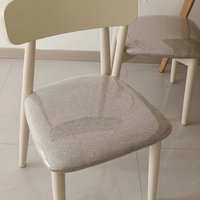 奶白色的餐桌椅餐椅椅子