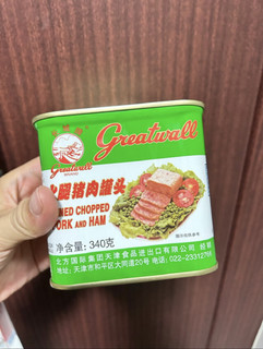 看得见肉粒的午餐肉-长城小白猪