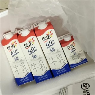 优诺（yoplait）全脂牛奶950ml*1盒 高品质高钙低温牛乳 