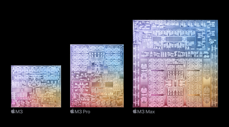 苹果全新 M3 系列芯片发布：3nm 工艺、性能提升 30%、引入动态缓存技术、硬件级光追