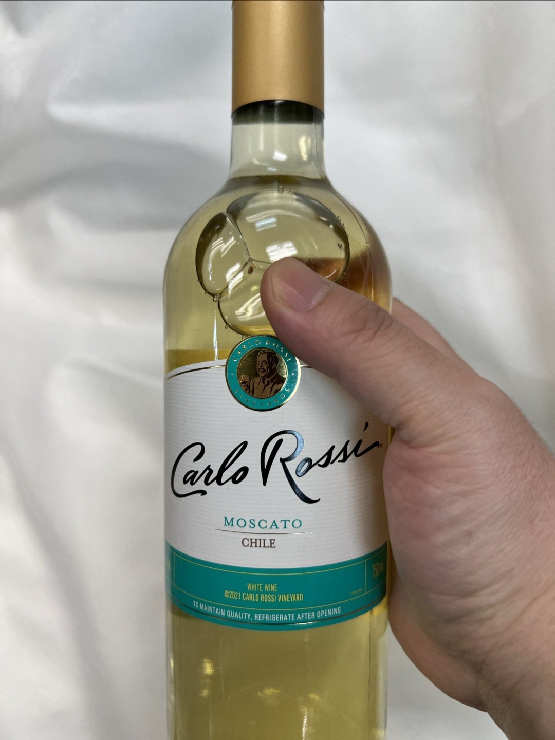 30元买了瓶加州乐事莫斯卡托甜白葡萄酒