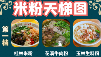 中国米粉天梯图，分三个档次15种米粉，看看到底哪的米粉最好吃？