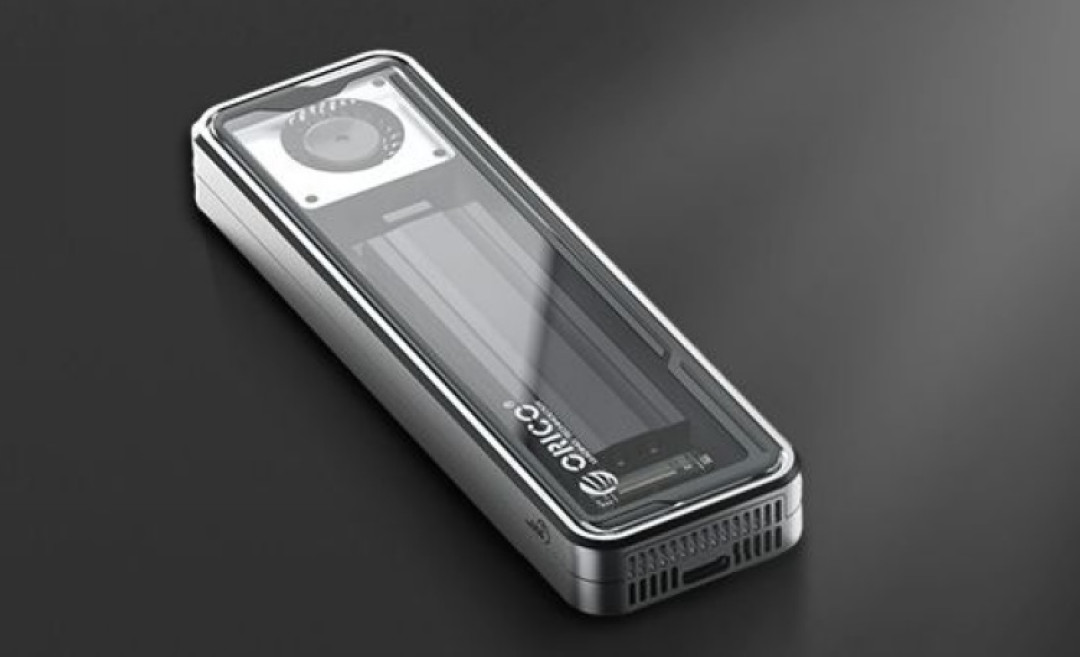 奥睿科发布支持雷电4usb4m2ssd移动固态硬盘盒透明外壳主动散热