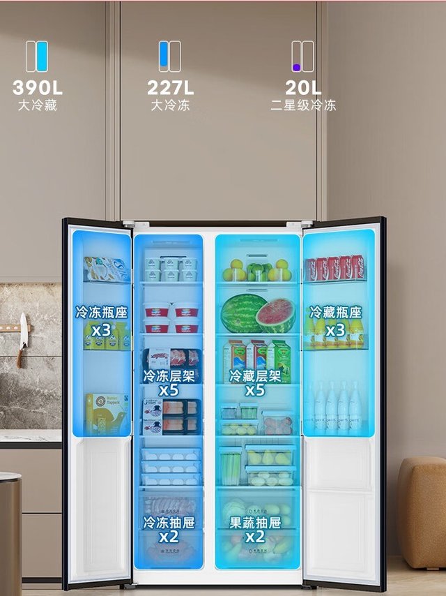 两千元内容量最大的家用冰箱