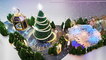 形点商场冬日呈献星语夜，圣诞打卡沉浸式光影星愿之旅