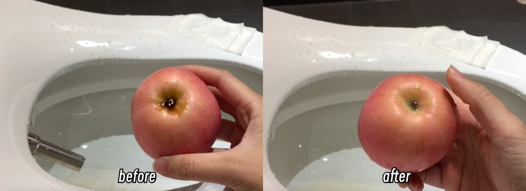 苹果水洗测试