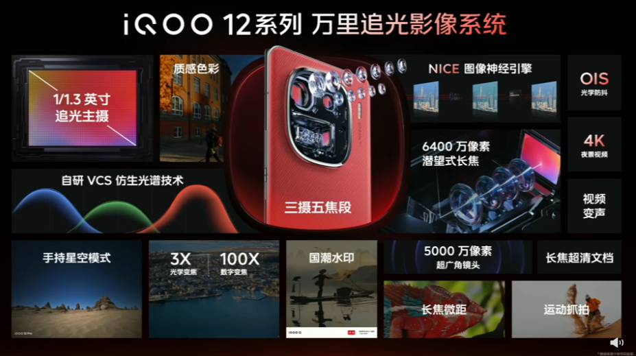 iQOO 12 系列发布，全系高通骁龙 8 Gen 3，全新电竞体验、三主摄五焦段旗舰影像、强大散热和音频