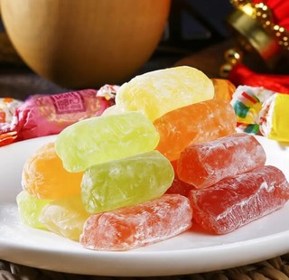 圣福记高粱饴拉丝软糖水果味500g网红糖山东特产糖果喜糖年货零食