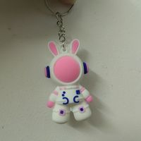 粉色兔钥匙扣
