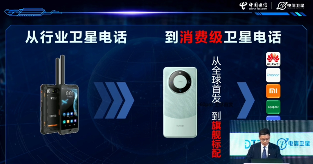 华为、荣耀、小米、OPPO、vivo、中兴、魅族在列，中国电信推动“旗舰手机标配”卫星直连