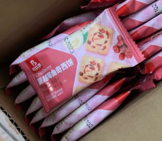 比比赞（BIBIZAN）蔓越莓曲奇饼干网红零食小吃休闲食品散装多口味独立小包装 