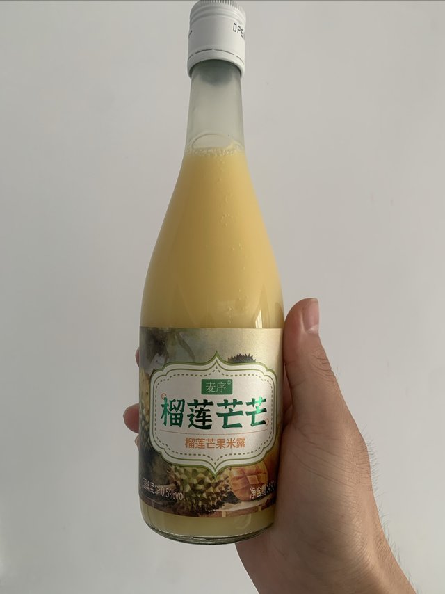 麦序榴莲芒果味米露酒酿，少女的微醺甜酒新选择