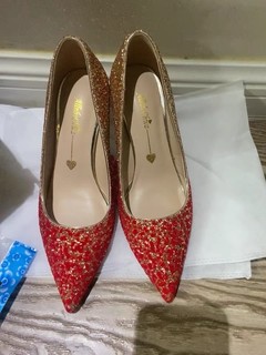 爱丽拉法式婚鞋女2023新款红色新娘高跟鞋禾秀婚纱两穿小众高级感