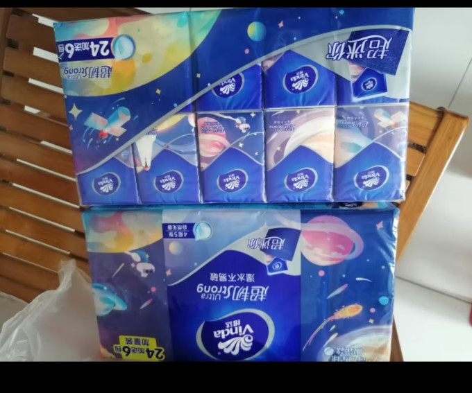维达vinda手帕纸超韧4层24包航天ip款湿水不易破纸巾小包新旧交替换