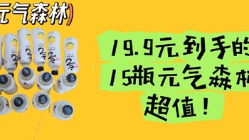 19. 9元买到手的15瓶元气森林！