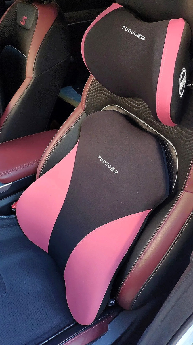汽车腰靠护腰垫车用座椅靠背垫记忆棉头枕护颈枕四季车载靠枕腰托