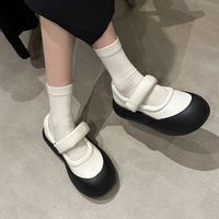 好爱我滴丑萌厚底玛丽珍鞋