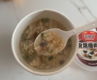 海福盛海鲜排骨牛肉粥 营养早餐速食粥 代餐早饭八宝冻干粥 6杯组合228g