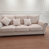 熙和美式复古客厅沙发布艺组合：小户型的现代简约之选