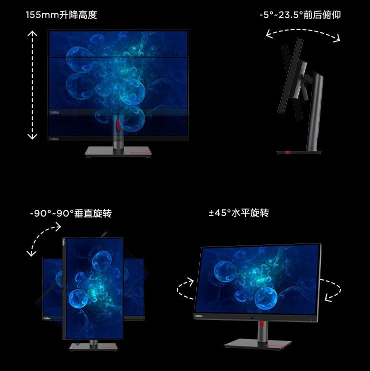 联想 Think Vision P27pz/P32pz 首发：4K MiniLED、支持USB4