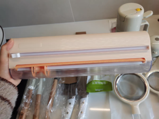 素味磁吸保鲜膜切割器冰箱神器厨房家用锡纸切割机保鲜膜套收纳盒