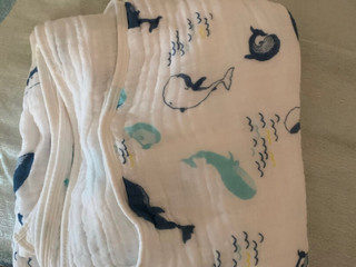 洁丽雅6层纯棉婴儿浴巾柔吸水洗澡巾纱布