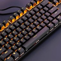 雷柏（Rapoo） V500PRO单光版 有线背光机械键盘 104键全尺寸游戏电竞笔记本电脑办公吃鸡全键无冲键盘 