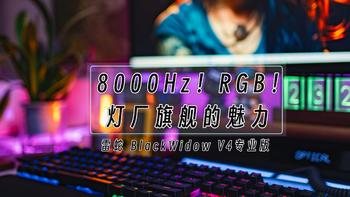 8000Hz 轮询+炫酷灯效，感受下灯厂旗舰的魅力丨雷蛇 BlackWidow V4专业版机械键盘