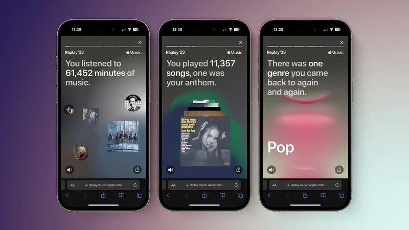 Apple Music 上线 2023 年度回顾，听歌数据一目了然