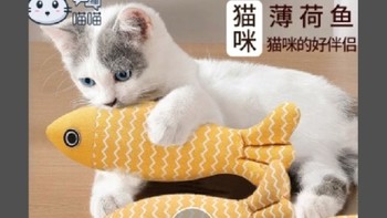 【喵~】小猫玩具猫薄荷宠物猫咪解闷用品逗猫棒仿真鱼磨牙耐啃咬，全方位满足猫咪的好奇心！