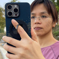 iPhone15PM的精致伴侣，星河在握的PITAKA艺术手机壳和凯夫拉磁吸指环支架