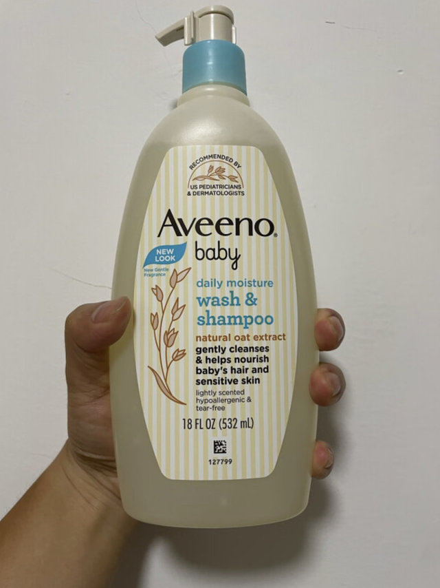 艾惟诺（Aveeno）婴儿洗发水沐浴露儿童洗护二合一沐浴露宝宝燕麦洗发护发532ml*2