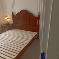 熙和全实木樱桃木美式法式复古双人床：现代简约卧室的完美主卧婚床