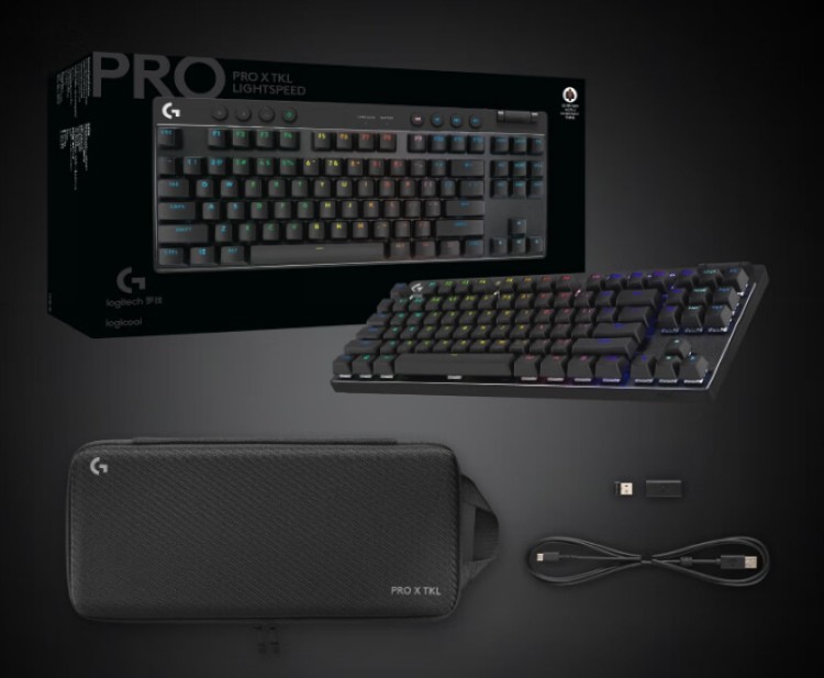 罗技上架 G PRO X TKL Lightspeed 专业无线电竞键盘、87紧凑键位、LightSpeed 低延迟无线技术