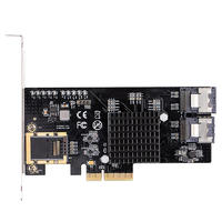 乐扩PCIE转8口SATA6G扩展卡 实现多盘位NAS的想法