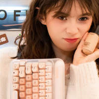 女生完全不能不剁手的机械键盘，洛斐LOFREE粉底液三模84键测评