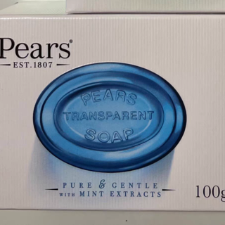 Pears/梨牌透明水晶香皂100g：洁面沐浴的精油之选
