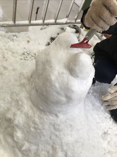 冬天的快乐就是做一个雪人