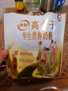 伊利高个子学生营养奶粉400g 高钙+维D 高锌高铁 青少年奶粉6-15岁