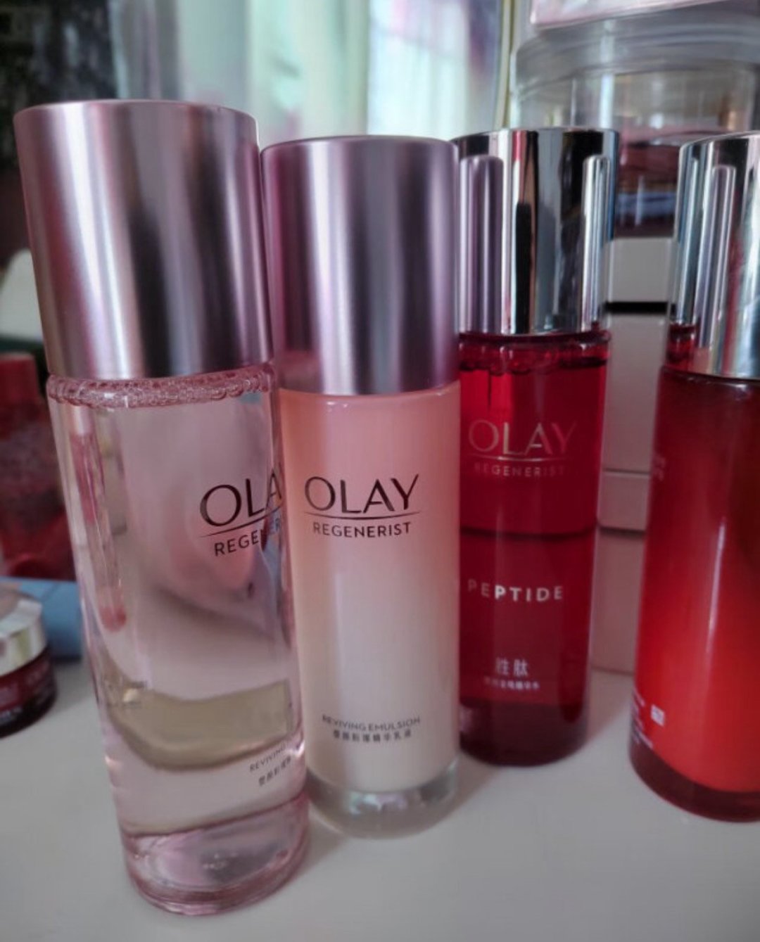 玉兰油(olay)桃花水乳2步护肤品套装礼盒 (乳液 爽肤水) 抗糖抗氧补水