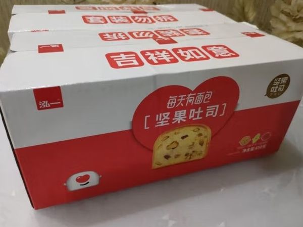 泓一 坚果面包吐司 营养粗粮早餐代餐健身食品手撕面包休闲零食650g